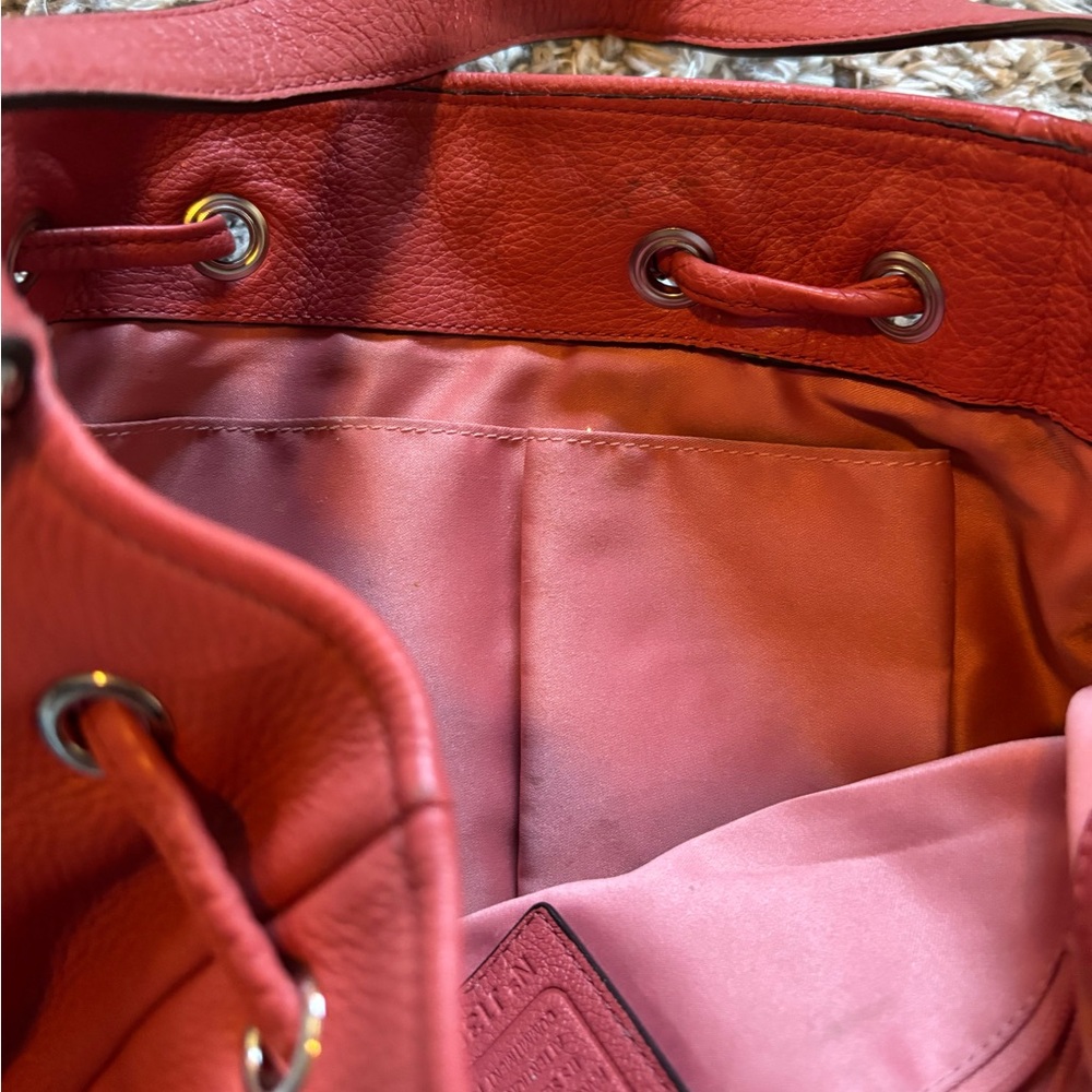 Coach Resort Salmon Soft Leather Drawstring Hobo Shoulder bag - Picture 3 of 6